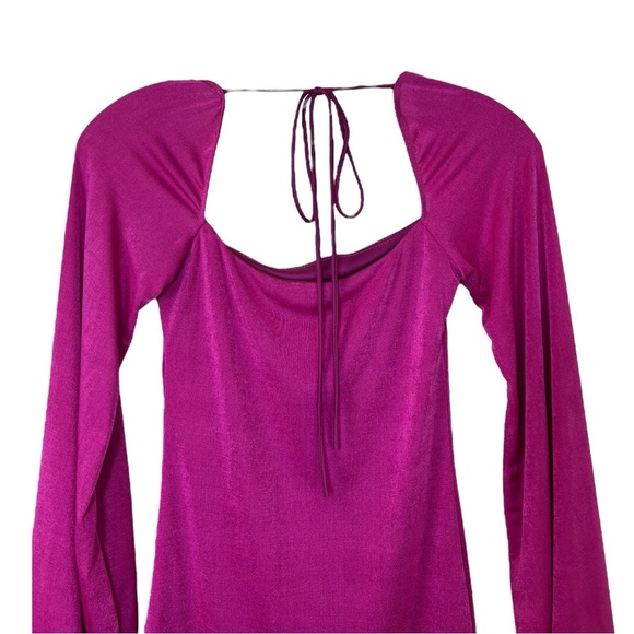 Lucy in The Sky - Women’s Long-Sleeve Mini Dress, Body-Con -  Hot Pink, Small - Picture 11 of 17